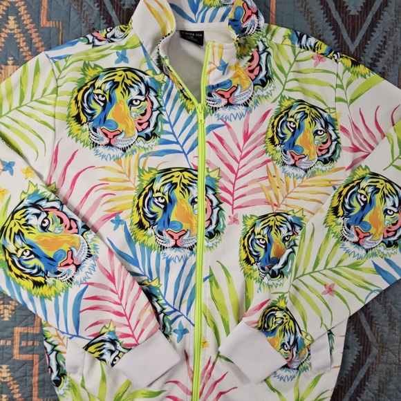 G Stlye Other - Vibrant Tiger Print‎ Jacket